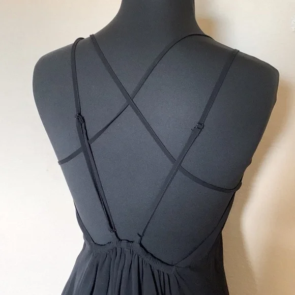 Forever 21 Strappy Black Skater Dress NWT Skater - Picture 5 of 7